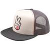 TRUCKER SNAPBACK PEACE OUT VINTAGE WHITE / CARBON