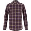 Övik Classic Flannel Shirt W Black Oak-Dark Violet