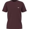 MN LEFT CHEST LOGO TEE, BURGUNDY