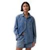 883758-00 Džínová oversize košile UltraSoft Tmavě modrá