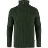 Övik Half Zip Knit M, Deep Forest