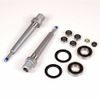 Plus Flat Pedal Axle Rebuild Kit | For Both Pedals | Incl. Axles, Brgs, Seals, Nuts, and Dust Covers