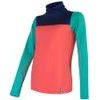 COOLMAX THERMO dámská mikina korál/sea green/deep blue