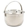 Stainless steel pot with lid 6 l