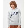 851516-19 Mikina GAP logo fleece zip Šedá