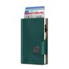 Wallet Click & Slide - vegan Bio Wine Green / Silver