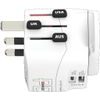 PA46PD45 cestovní adaptér PRO Light USB AC45PD - World, UK+USA+AUS/CN, univerzální, uzemněný, USB A+C 45W