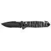 CAC S200 FRENCH TEXTURED G10 BLACK HANDLE SERRATED