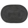 Oval placemat 45x31 cm anthracite