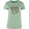 Arctic Fox Print T-shirt W Misty Green