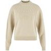 Övik Solid Jacquard Knit W Light Beige