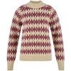 Övik Jacquard Knit W Light Beige-Mesa Purple