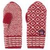 Svalbard Wool Mitten, Hindberry/Offwhite