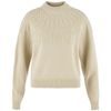 Övik Solid Jacquard Knit W Light Beige
