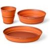 XLite Collapsible Plate, Bowl & Mug Set Burnt Orange