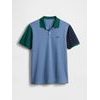 Polo tričko Pique Modrá