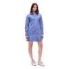 815979-01 Košilové popelínové mini šaty Modrá