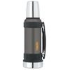 Durable drink thermos with handle 1,2 l black