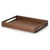 Walnut rectangular tray 49 cm