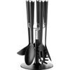 Set Of 5 Kitchen Tool, black