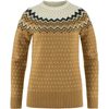 Övik Knit Sweater W Buckwheat Brown-Chalk White