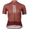 POC W's Essential Road Logo Jersey Himalayan Salt/Garnet Red