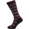Viva Allround ski socks junior, black/rainbow stripes