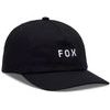 Wordmark Adjustable Hat Black/White