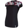 SENSOR COOLMAX IMPRESS women's shirt black/leaves