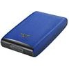 Credit Card Case RAZOR Fan - leather Needle Electric Blue