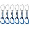 Crag Wire 10 cm Indicator 6-Pack Quickdraws, Silver-Ultramarine