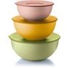 Now 3 round bowls Everywhere Bio with lid 3 colors 3 sizes