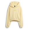 880827-02 Oversize crop mikina s logem VintageSoft Žlutá