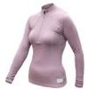 MERINO DF dámské triko dl.rukáv zip mystic violet
