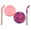 Kid Cup Straw Lid - 2 Pack - Pink Tie Dye Kid Cup Straw Lid - 2 Pa