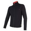 SENSOR MERINO UPPER men's full-zip sweatshirt black