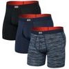MULTI-SPORT MESH BOXER BRIEF FLY 3PK wavelength/navy/black