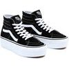 UA SK8-Hi Tapered Stackfo BLACK/TRUE WHIT