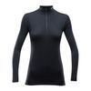 Breeze woman half zip neck black