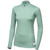 MERINO DF dámské triko dl.rukáv zip basil green