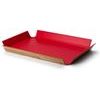 Protiskluzový servírovací podnos 45 cm červený