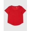 770012-02 Lněné tričko Červená