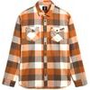 Box Flannel Classic LS Woven BUNGEE CORD/BROWN SUGAR