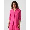 885282-07 Mušelínová košile oversize Růžová