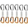 Sender Keylock 12 cm 6-Pack Quickdraws, Light Grey-Gold