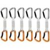 MAMMUT Sender Keylock 12 cm 6-Pack Quickdraws, Light Grey-Gold