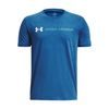 UNDER ARMOUR B LOGO WORDMARK SS-BLU