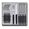 Swiss Modern, table set (steak knife), 12pcs, 12cm, wavy, black