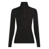 W 175 Everyday LS Half Zip BLACK