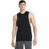 UA LEFT CHEST CUT OFF TANK-BLK